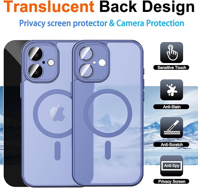 for iPhone 16 Plus Case with Privacy Screen Protector and Camera Protection - Image 2