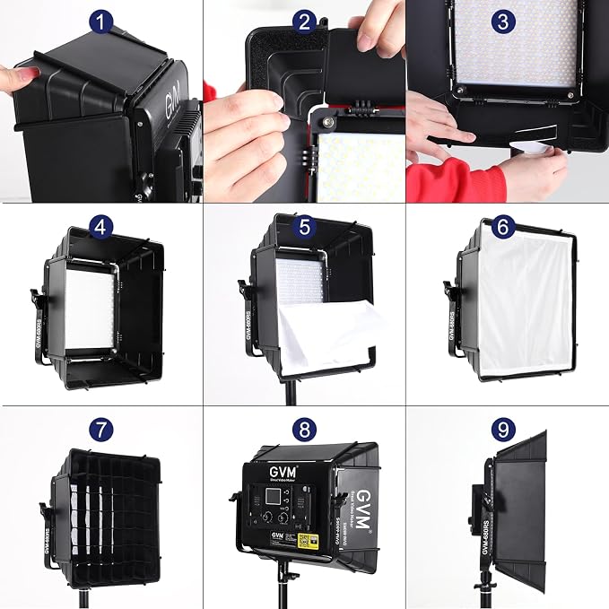 GVM RGB Photography Lighting Kits - Image 2