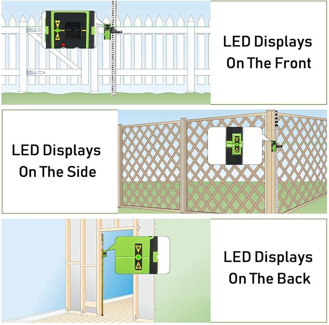 Huepar Laser Detector LR-6RG for Laser Level, Compatible - Image 7
