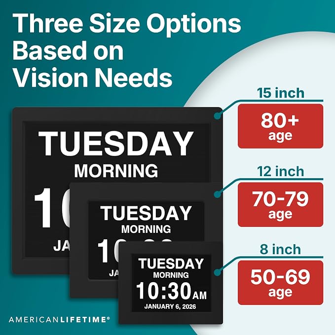 American Lifetime 【New 2026】 Dementia Digital Clock - Image 3
