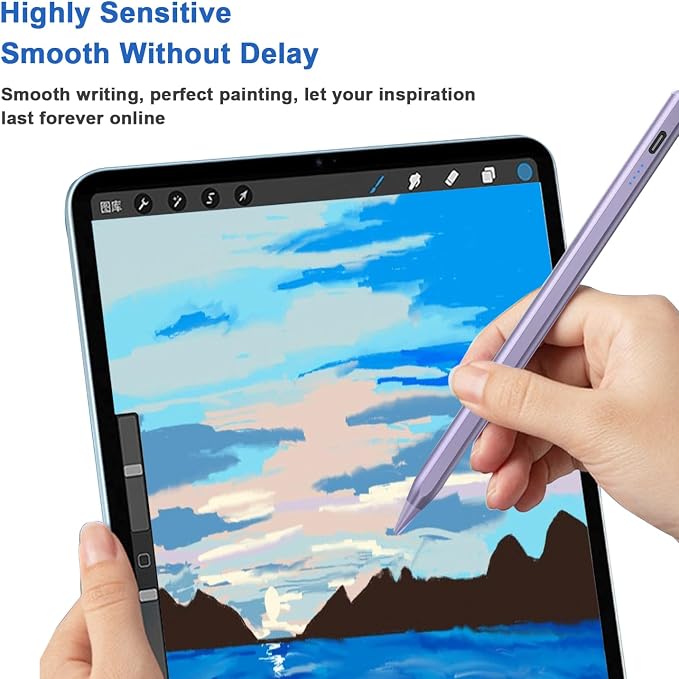 Stylus Pens for Touch Screens Power-Display Tablet Pen POM Tip Magnetic Digital - Image 6