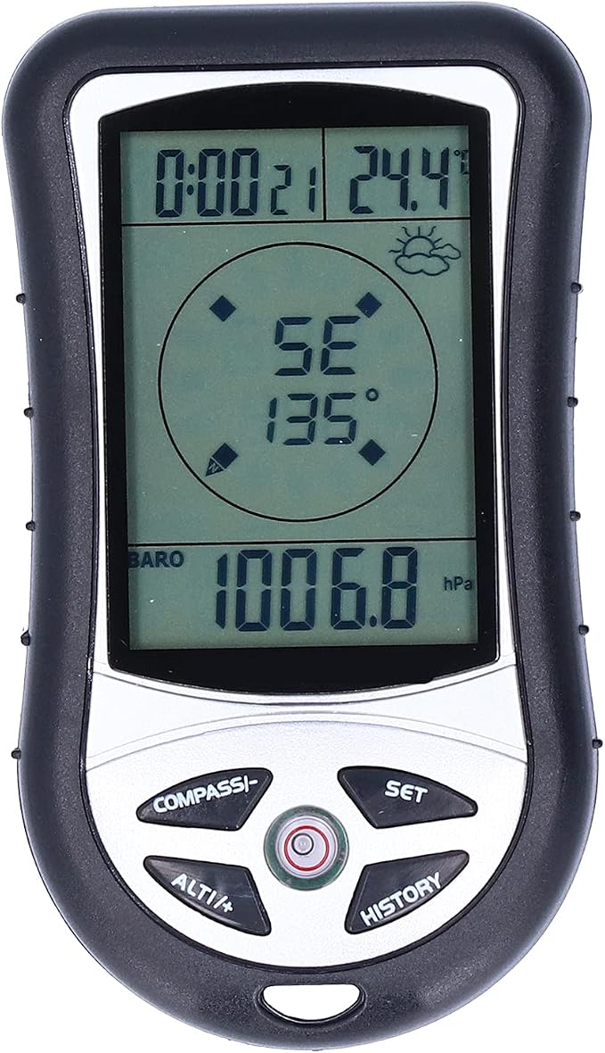 8 IN 1 Altimeter, Digital Compass, Hiking Thermometer, Timer by Unknown