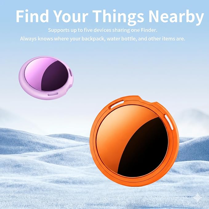 2 Pack Tracker Tags Pair with Apple Find My Bluetooth Air Smart Tags Key Finder - Image 3