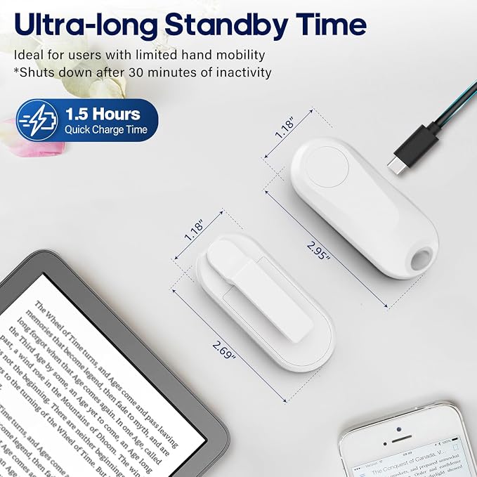 DATAFY Page Turner for Kindle Paperwhite Oasis Kobo eReaders, Camera Camcorder - Image 9
