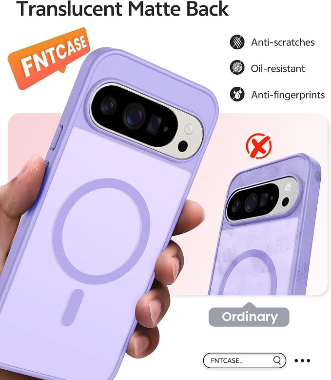FNTCASE for Google Pixel 10 Pro Case: for Pixel 10 Case Translucent Matte Cases - Image 6