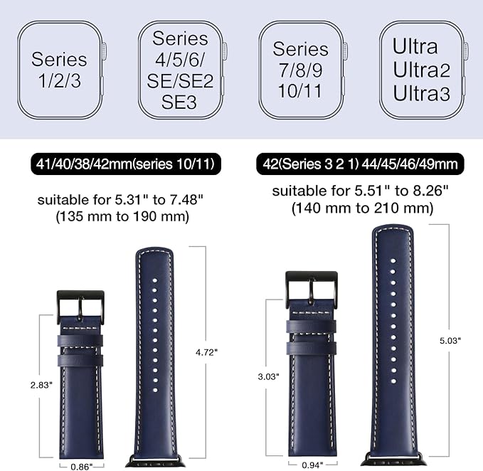 SUNFWR Leather Bands Compatible - Image 5