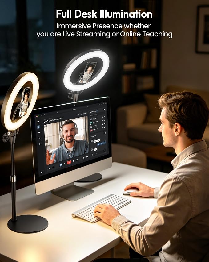 Desk Ring Light with Stand - Image 8