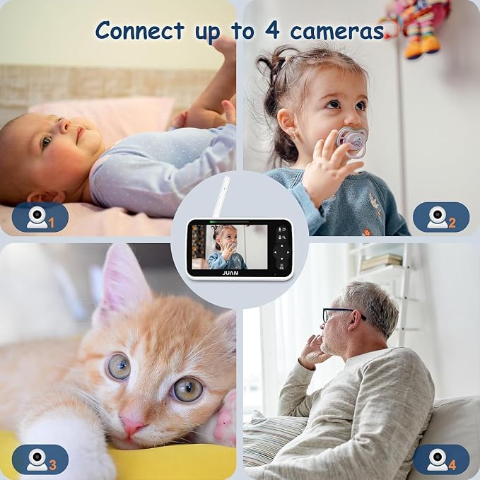 JUAN Baby Monitor with Camera and Audio, No WiFi 100% Private, 3500mAh Long - Image 6