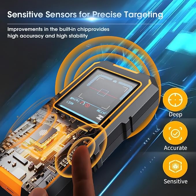3 in 1 Stud Finder Wall ScannerLaser Distance Meter, Wood AC Wire, Upgraded - Image 3