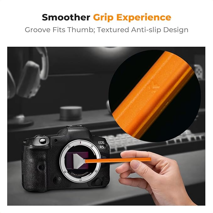 K&F CONCEPT Camera Cleaning Kit16mm APS-C Frame Sensor Cleaning Swab*6 + 20ml - Image 4