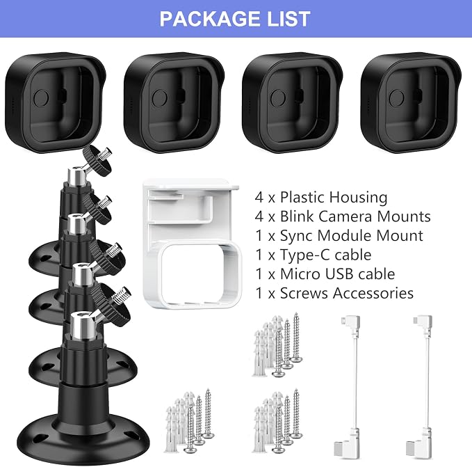 Wall Mount for Blink Outdoor 4 and Outdoor, 4 Pack Weatherproof Protective - Image 7