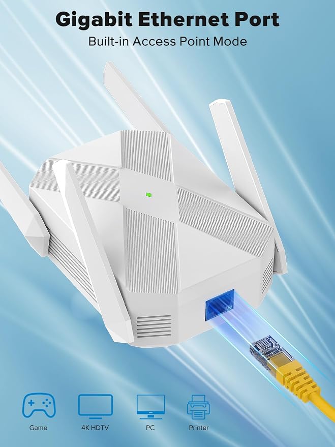 2026 AX3000 WiFi 6 Extender, WiFi Extender Signal Booster - Image 5