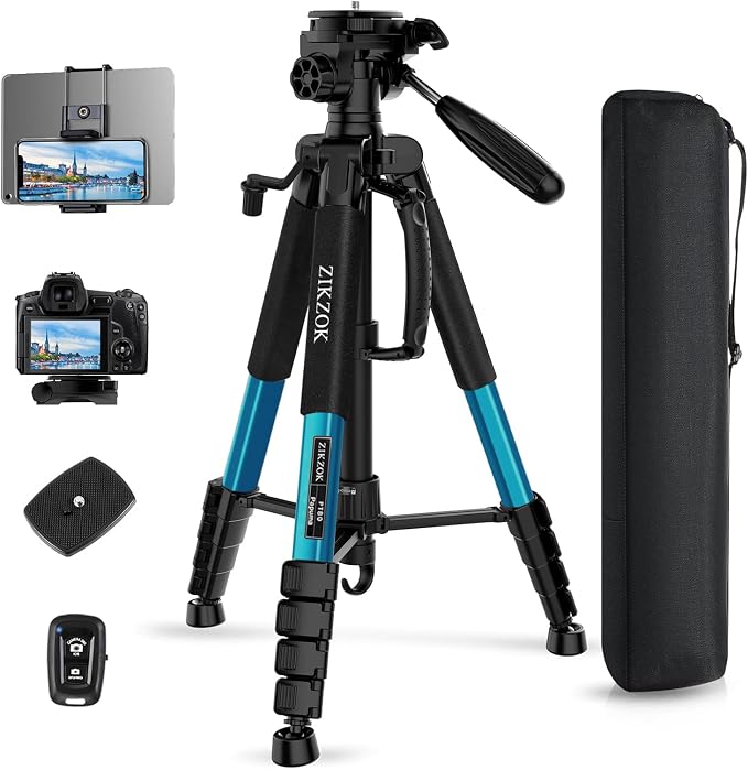 75" Heavy Duty Camera Tripod Stand by ZIKZOK