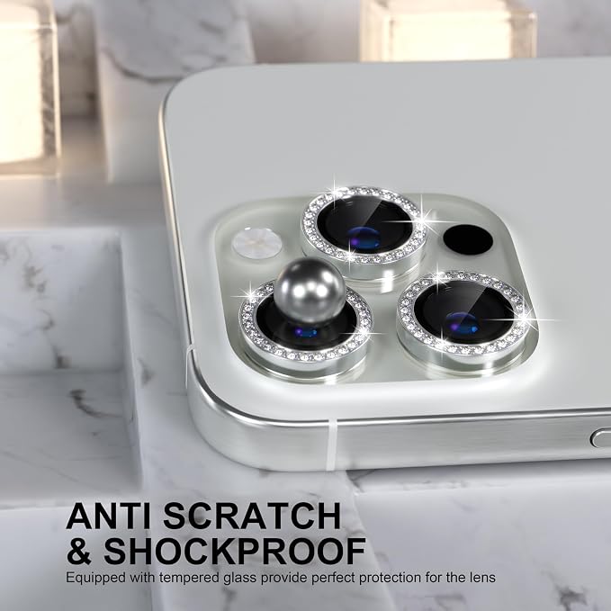 Choiche Compatible for iPhone 16 Pro/iPhone 16 Pro Max Camera Lens Protector - Image 3