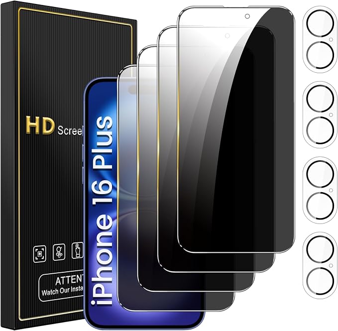 Romkasi 4 Pack Privacy Screen Protector by Unknown