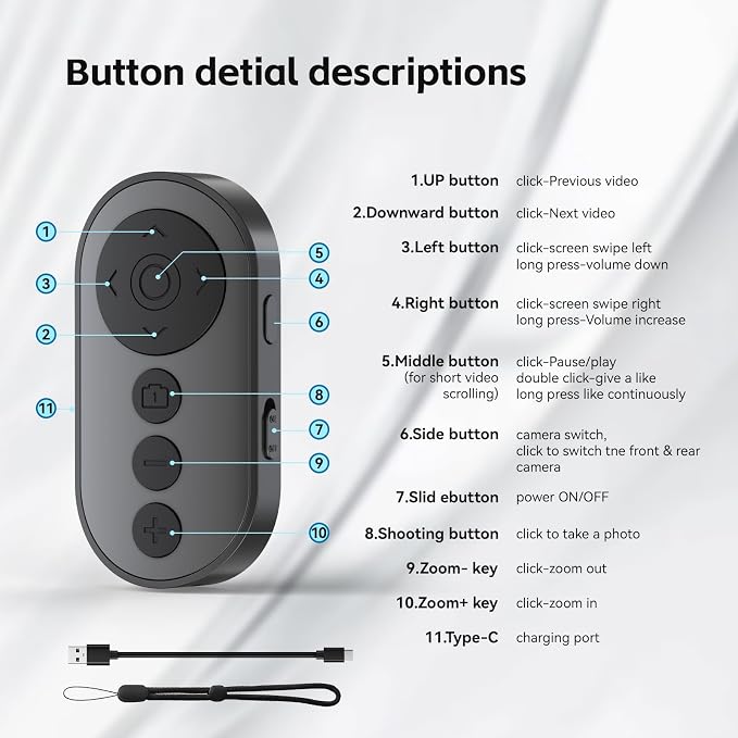 Wireless Camera Remote with Zoom/Camera Switch - Image 7