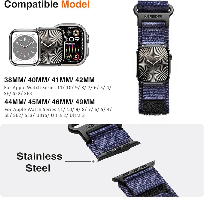 Nereides Compatible with Apple Watch Series 11 Band Series - Image 4