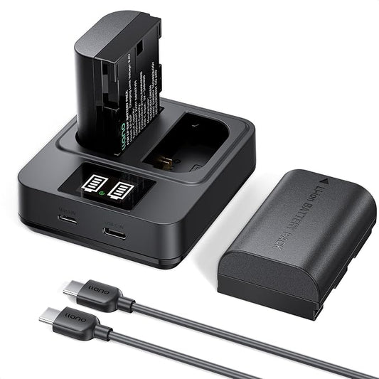 llano 2-Pack LP-E6P Batteries & 20W Fast Charger Set by TheHorizonofPossibility