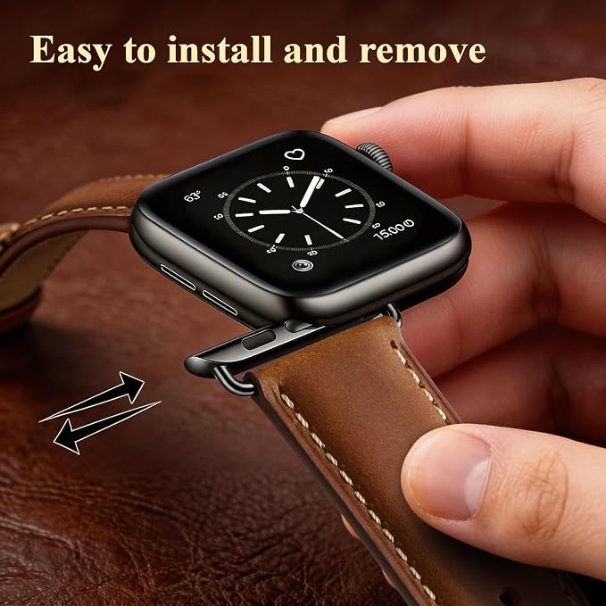 SUNFWR Leather Bands Compatible - Image 3