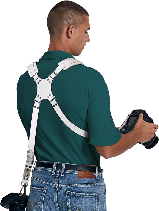Padwa Lifestyle White Dual Camera Harness Strap - Image 4