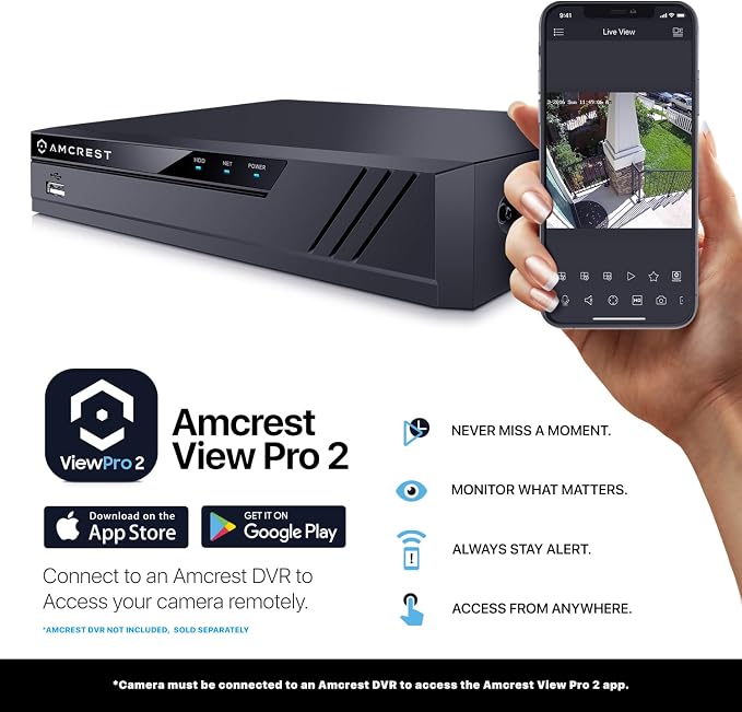 Amcrest Analog Outdoor Security Camera, Dome 2MP 1080P @ 30fps, Quadbrid - Image 8