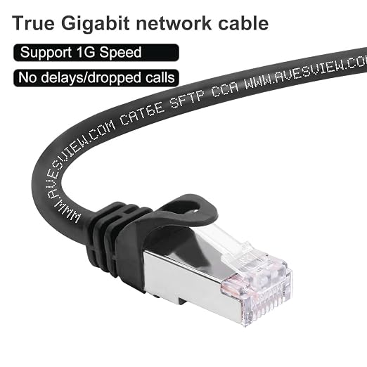 CAT 6 Shielded 50 ft Ethernet Cable, Indoor High-Speed 10Gbps Snagless Shielded - Image 4