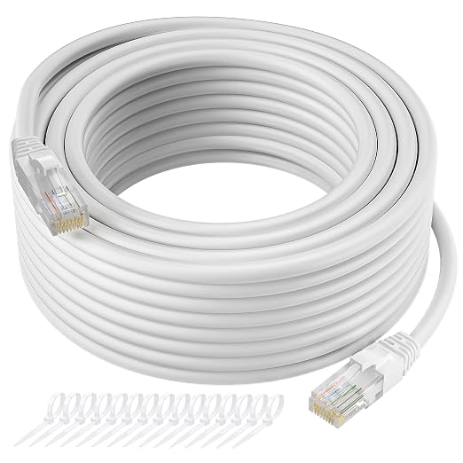 Cat5e Ethernet Cable 150 FT, Long Cat 5e Internet Cable, Standard RJ45 Connector by Kxable