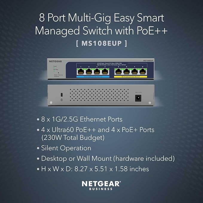 NETGEAR 8-Port PoE Switch, 2.5Gb Switch - Image 2