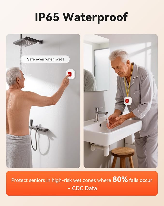 PILSAMSA WiFi Caregiver Pager Wireless Call Button - Image 6