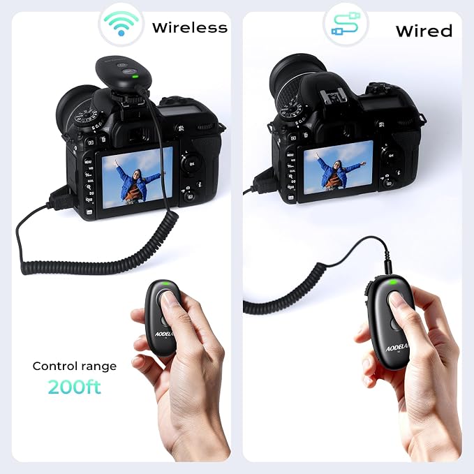 Upgrade for Sony Rechargeable Wireless Camera Remote Control, AODELAN Shutter - Image 4