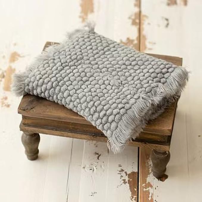 Zeroest Baby Photography Props Basket Braid Wool Wrap Newborn Photo Shoot - Image 4