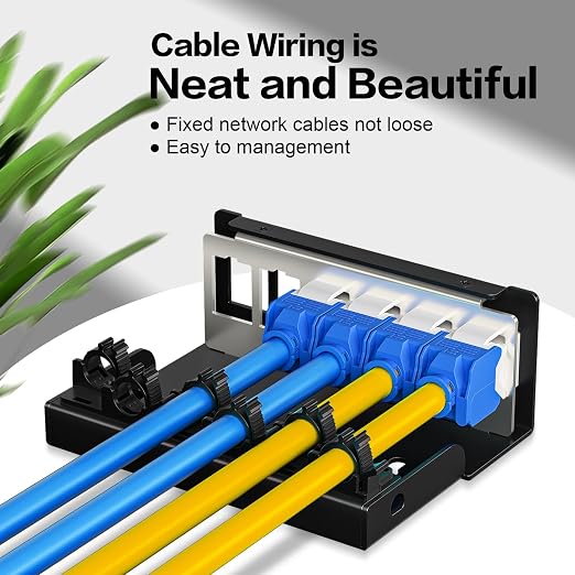 Patch Panel 6 Port Keystone Network Blank Patch Panel UTP/STP Compatible - Image 3