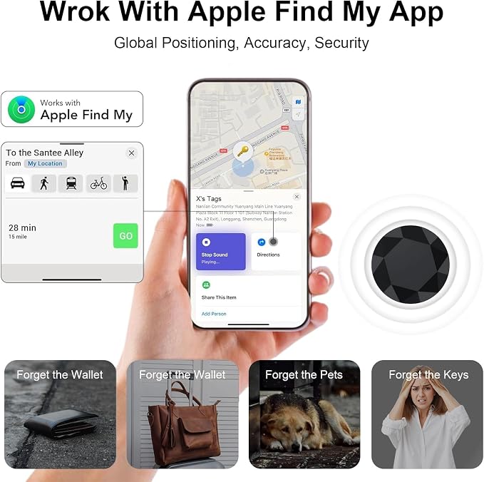 2-Pack Air Tracker Tags Compatible - Image 2