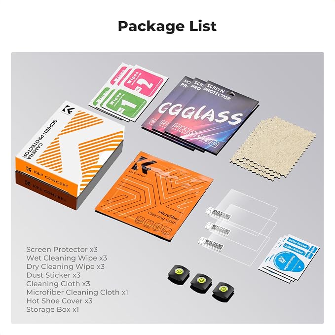 K&F CONCEPT 3 Pack Screen Protector Compatible - Image 7