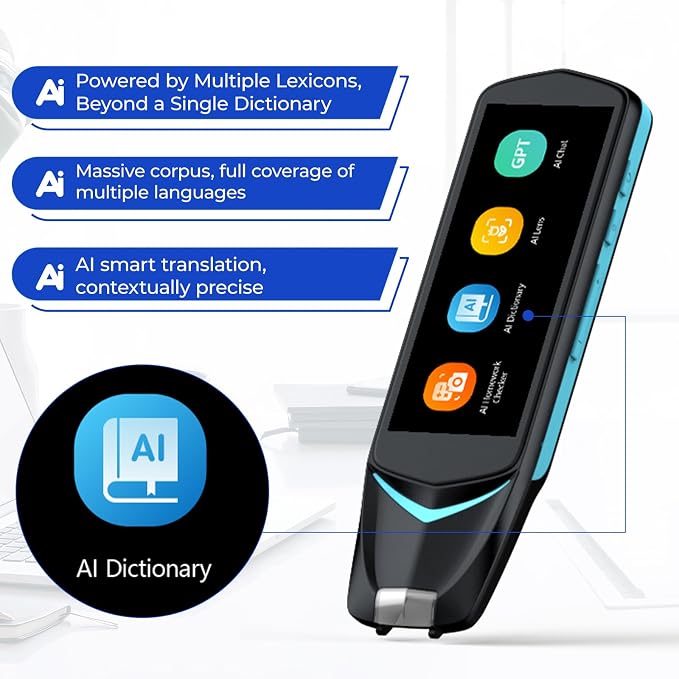 NEWYES AI Pen, Reading Pen for Dyslexia Scan Reader Pen 4 Text to Speech Device - Image 3