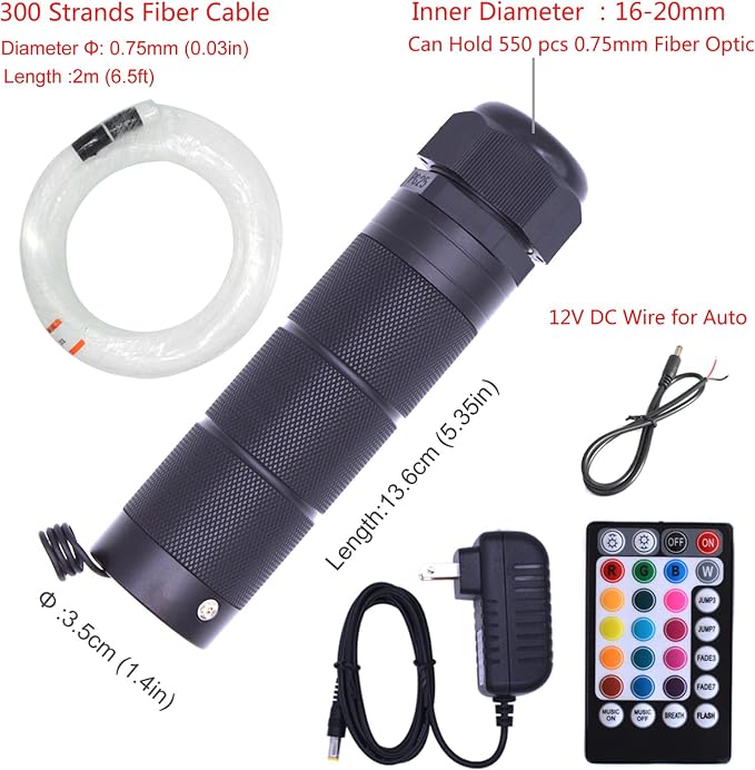 LED Fiber Optic Star Ceiling Light Kit - Image 6