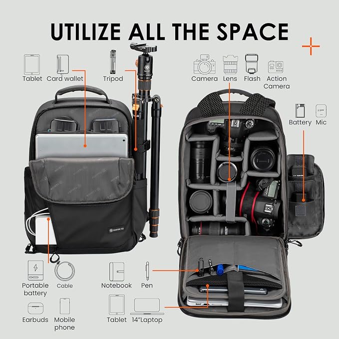 TARION Camera Backpack Slim Photography - Image 2