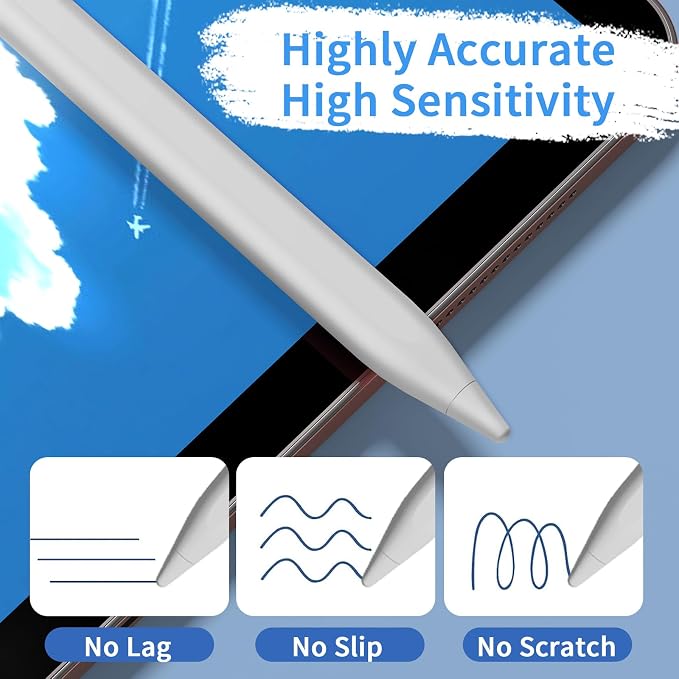 Stylus Pens for Touch Screens, Universal Fine Point iPad Pencil - Image 5