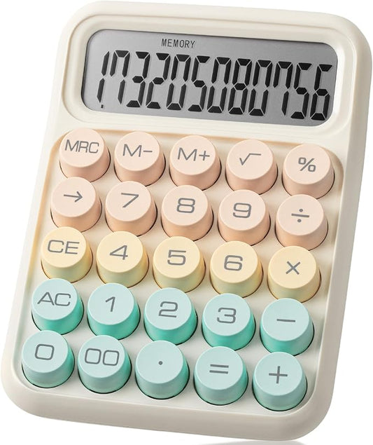 Mr. Pen- Mechanical Switch Calculator, 12 Digit Large LCD Display, Colorful by MrPen