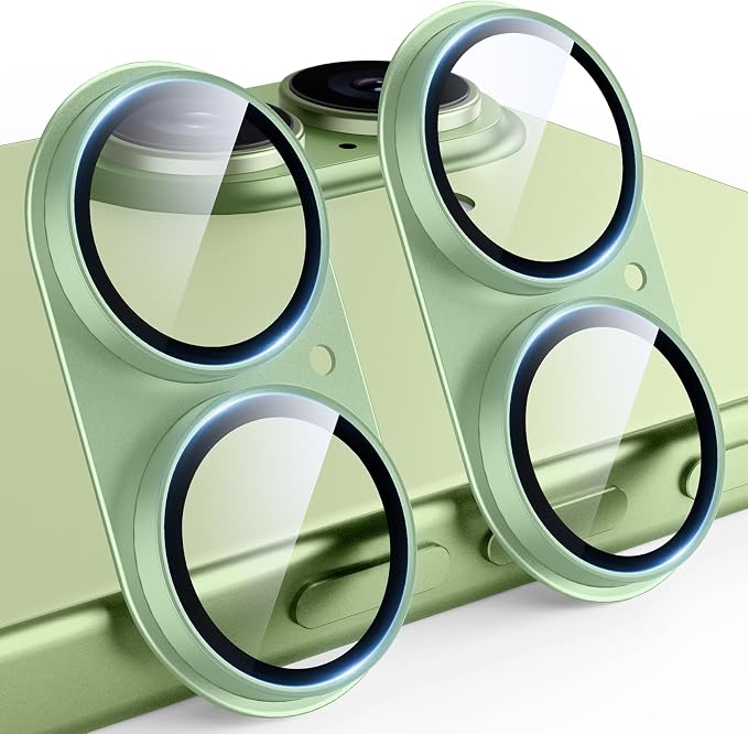 TAURI 2 Pack for iPhone 17 Camera Lens Protector, Full Coverage Military-Grade by TAURI