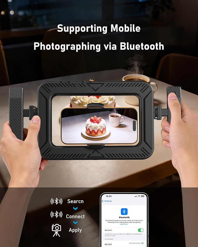 Smartphone Video Rig with LED Light, Ring Light - Image 5