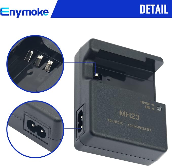 MH-23 Quick Battery Charger for Nikon: for EN-EL9 EN-EL9a Battery Compatible - Image 4
