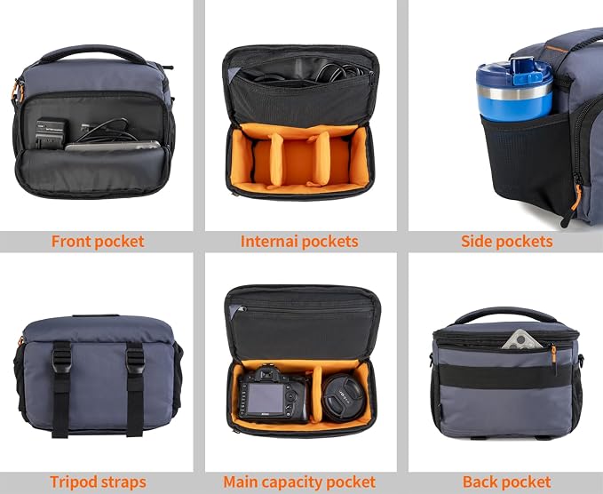 Vogano Camera Bag, Protective Covers Photography Shoulder Bag Compatible - Image 4