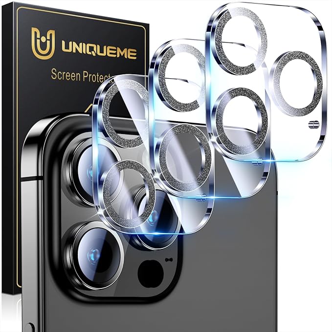 UniqueMe for 3 Pack iPhone 16 Pro/iPhone 16 Pro Max Camera Lens Protector - Image 7