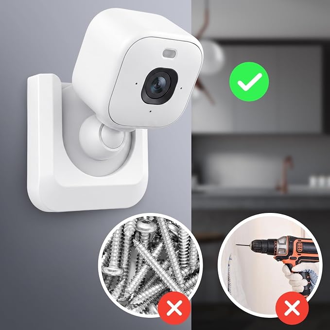 Blink Mini 2K Camera Adhesive Wall Mount Bracket, Strong Adhesive Durable - Image 3