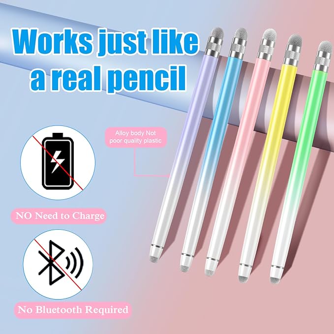 Bopomofo 10PCS Stylus Pen for Touchscreen, Stylus Pen for iPhone/iPad/Tablet - Image 2