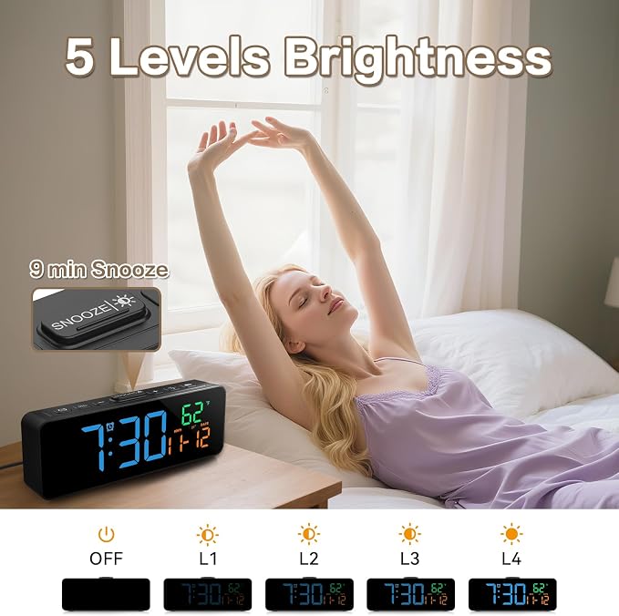 Netzu 3-in-1 Digital Clocks for Living Room - Image 5