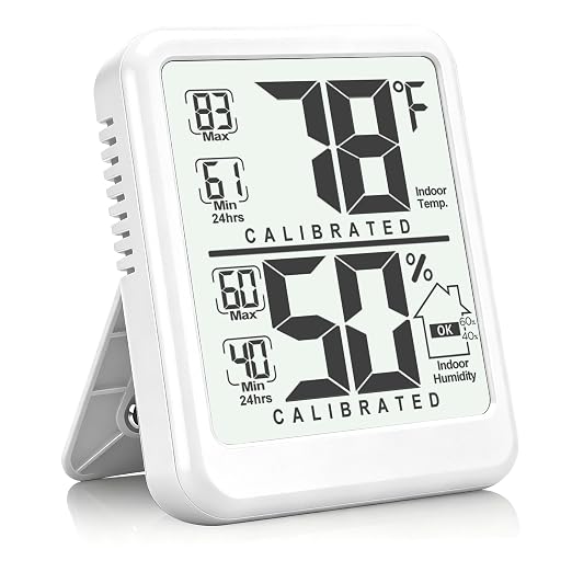Antonki Room Thermometer, Digital Small Hygrometer Indoor Thermometer Humidity by Antonki