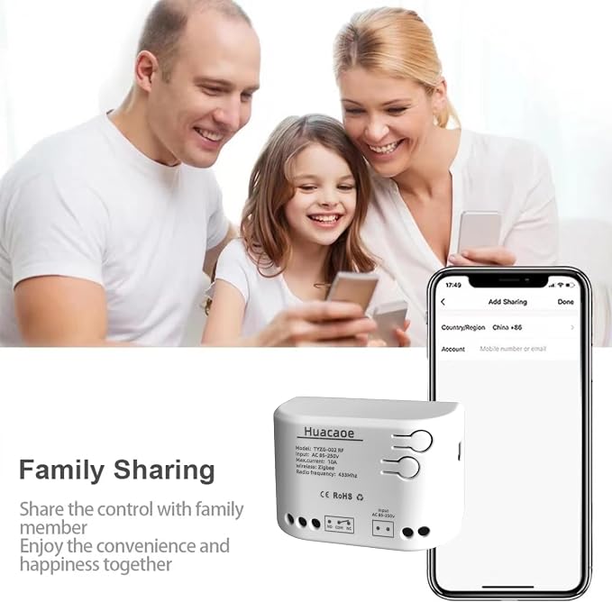 Zigbee 1CH AC 85-250V USB 5V Relay Smart Switch Module, Wireless APP Remote - Image 8