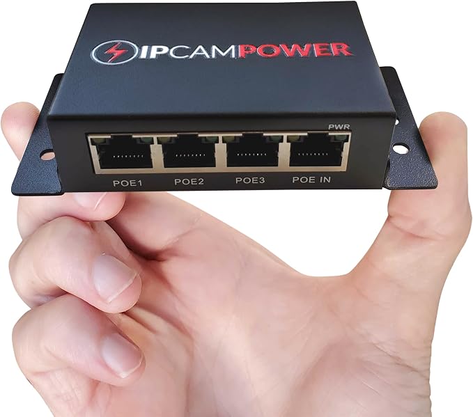 POE Powered 3 Port Switch & Network Cat5 Cat6 Midspan Cable Range Extender Pass - Image 8